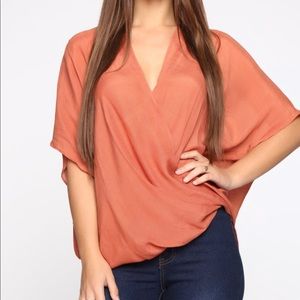 Surplice Top Rust